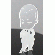 BOSS BABY BABY BIRTHDAY BABY SHOWER CAKE TOPPER PARTY DECORATION CLEAR ACRYLIC